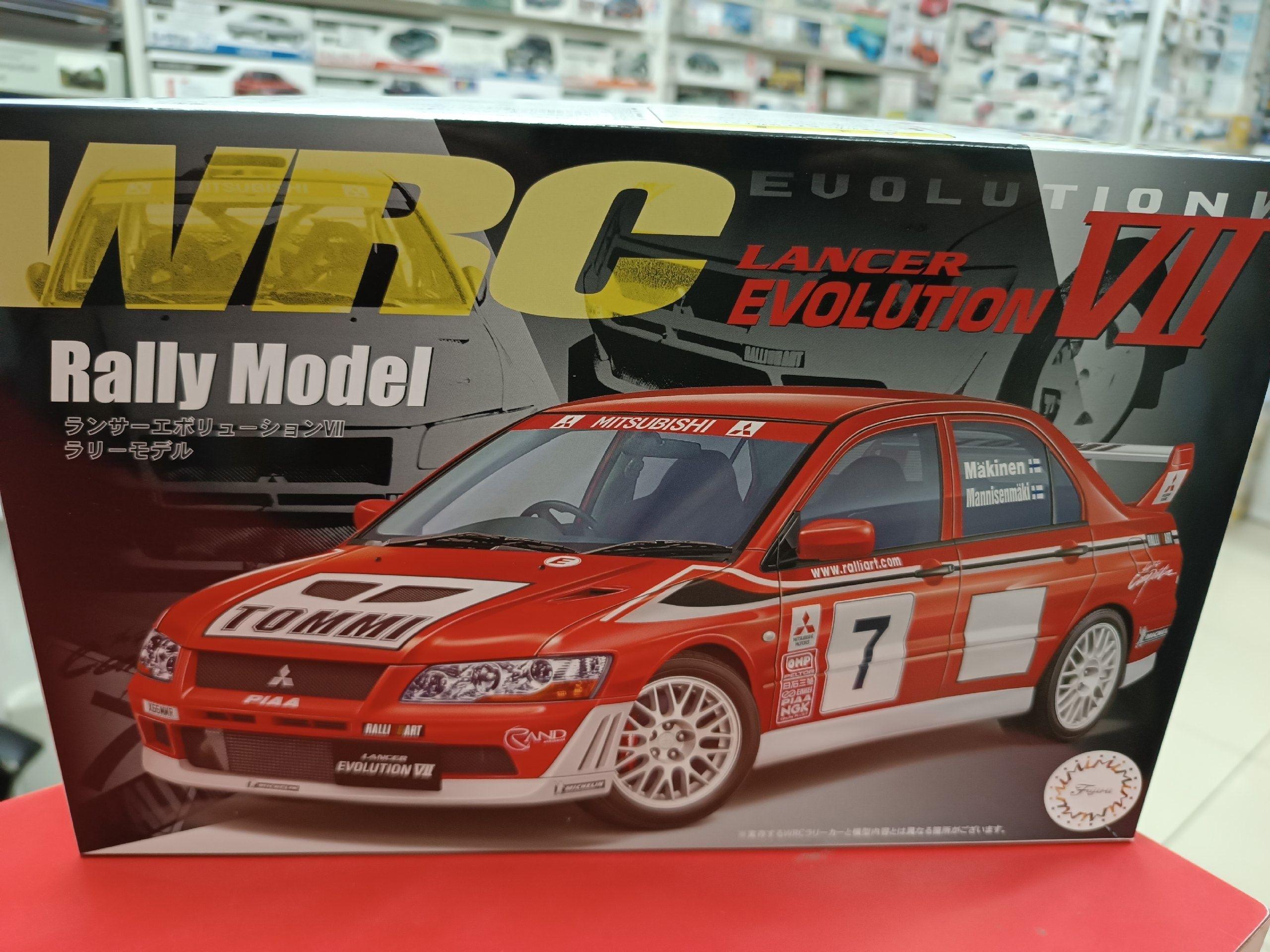 Сборная модель Fujimi 1:24 FU04766 Mitsubishi Lancer Evolution VII WRC Rally Model