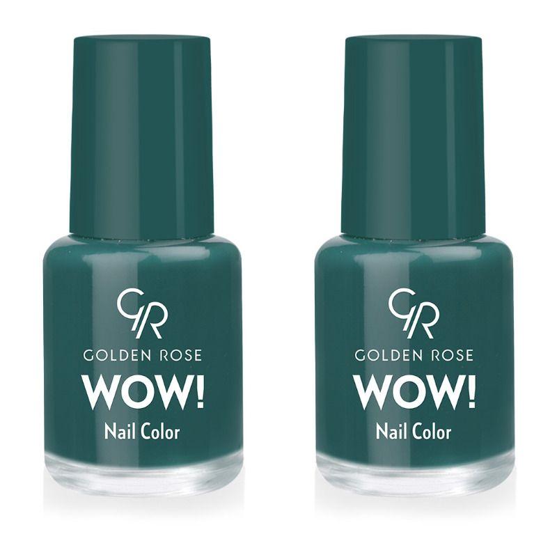 Golden Rose Лак для ногтей,Wow! Nail Color,тон 71 Темно-зеленый,6 мл, 2 шт