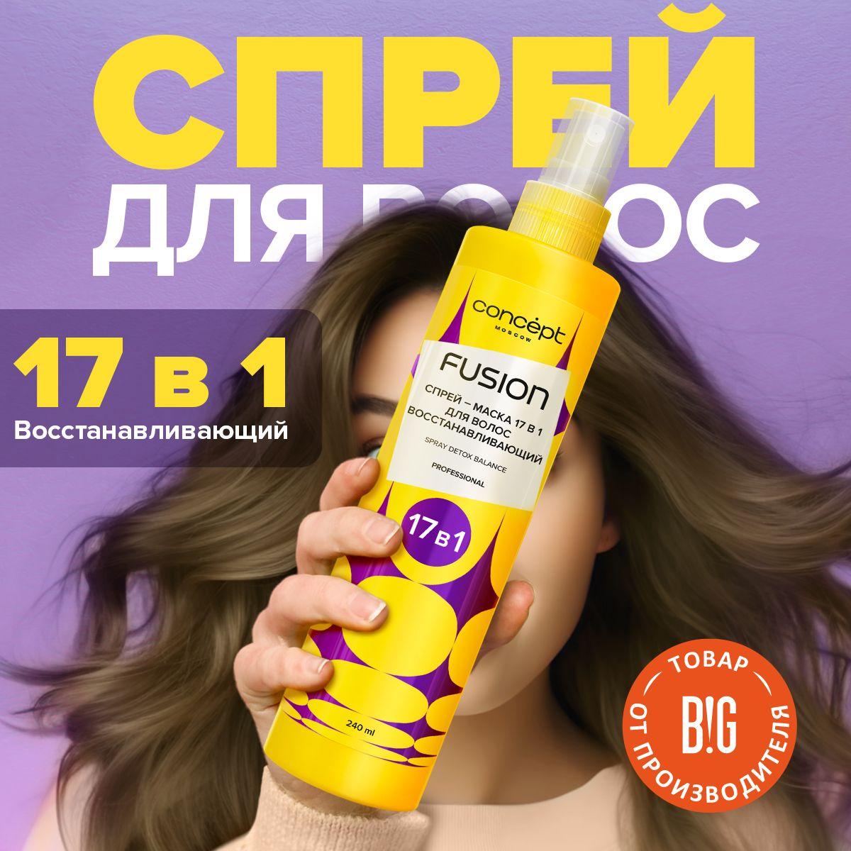 Concept Fusion Спрей-маска 17 в 1 восстанавливающий Detox Balance, 240мл