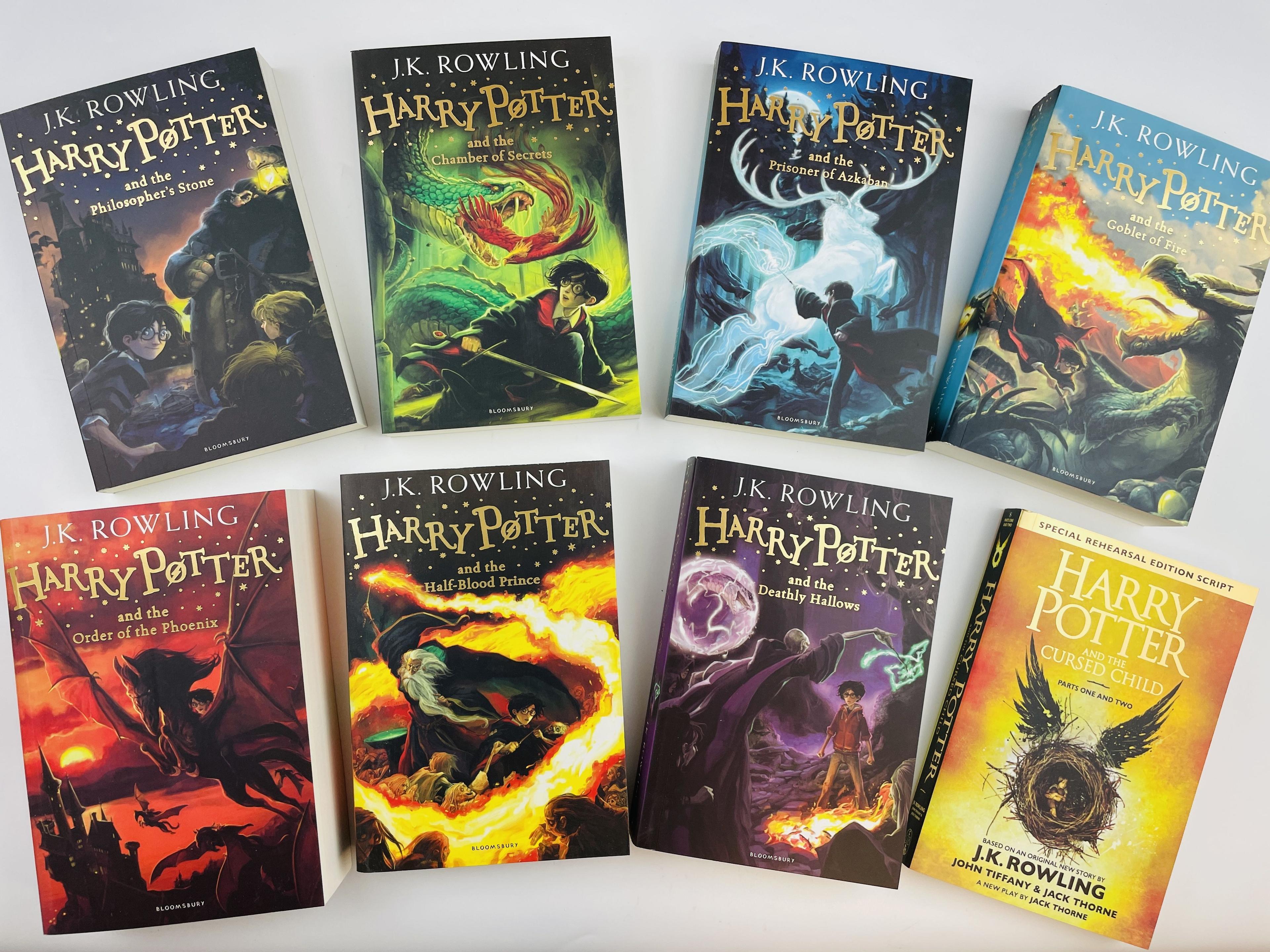 Harry Potter Set 8 book without box: The Complete Collection Paperback / Набор Гарри Поттер на английском языке все части | Роулинг Джоан Кэтлин