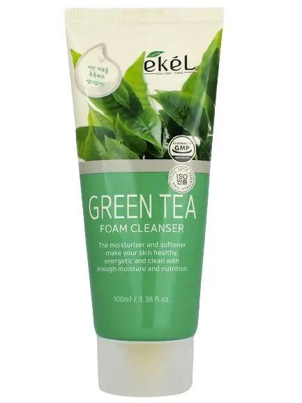 EKEL Пенка для лица нежная ЗЕЛЕНЫЙ ЧАЙ Green Tea Foam Cleanser, 100 мл