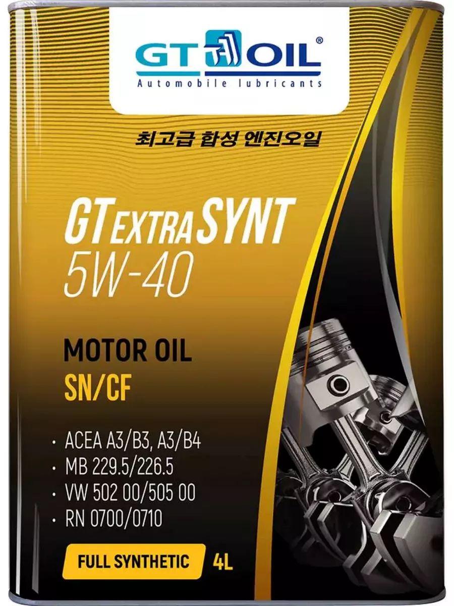 GT OIL gt extra synt 5W-40 Масло моторное, Синтетическое, 4 л