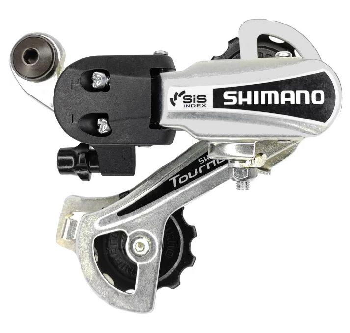 Переключатель задний Shimano Tourney RD-TY21-B, GS 6/7 speed, крепление на петух