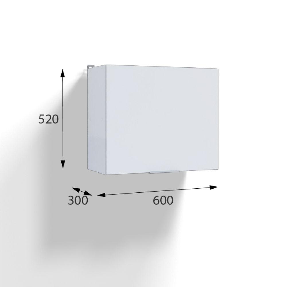 Velardy | Кухонный модуль навесной для вытяжки 60см, белый