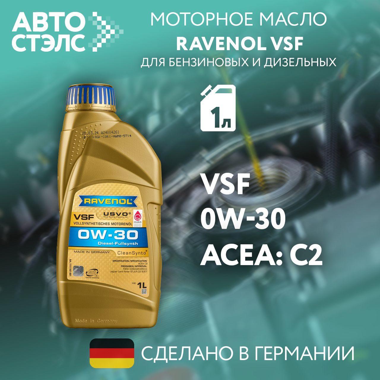 RAVENOL 0W-30 Масло моторное, Синтетическое, 1 л