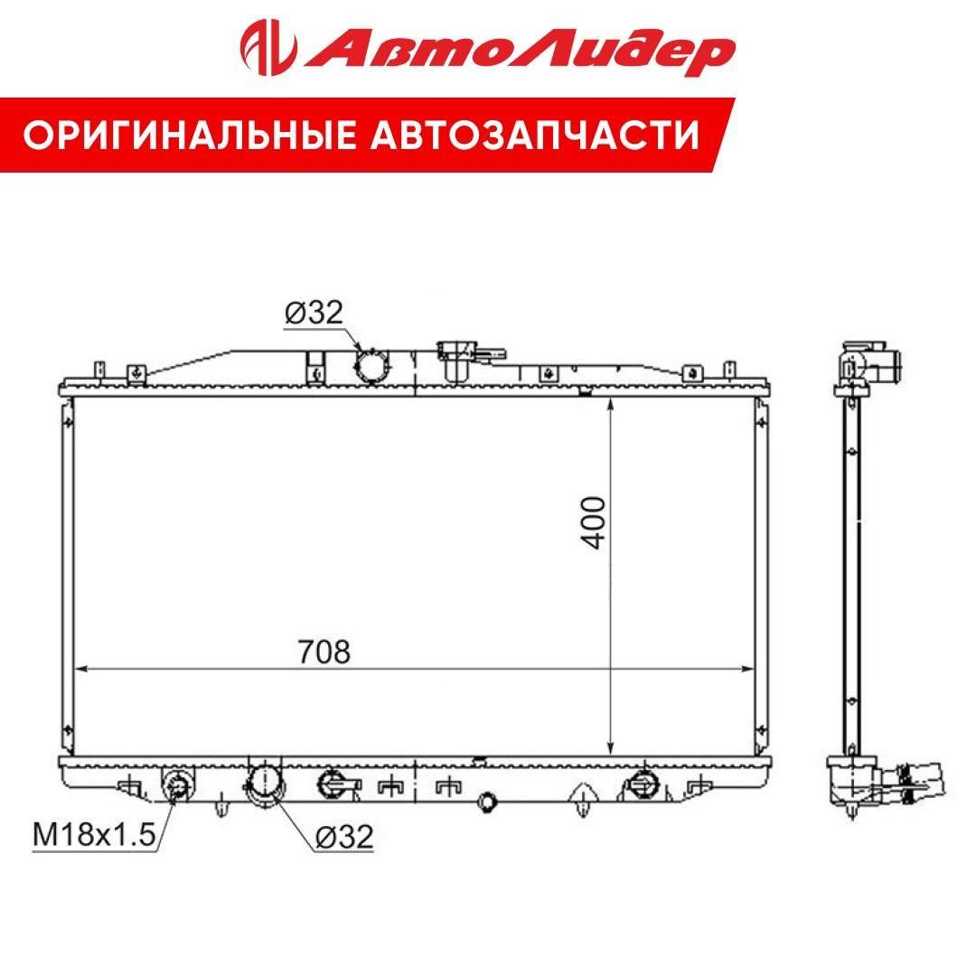 TI-GUAR Радиатор охлаждения, арт. TG-6571224, 1 шт.