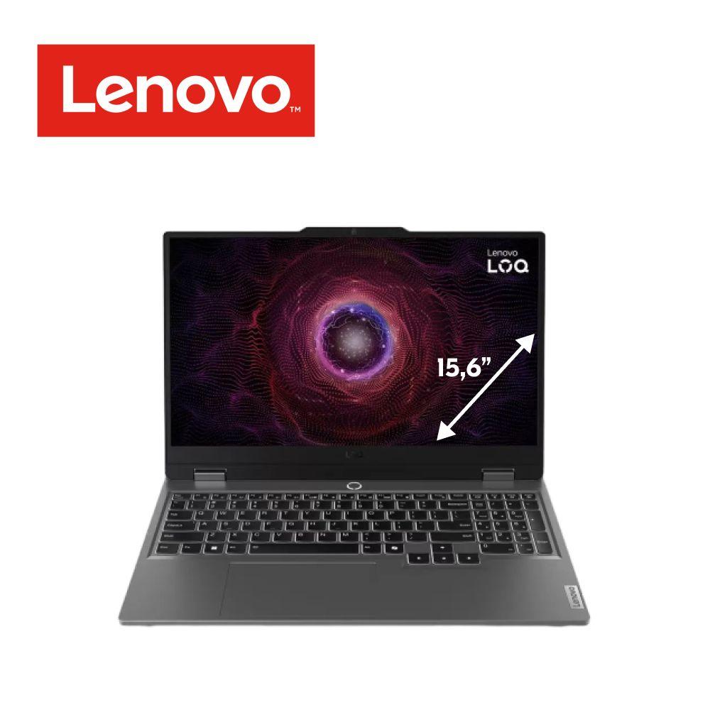 Lenovo LOQ 15ARP9 Игровой ноутбук 15.6", AMD Ryzen 5 7235HS, RAM 16 ГБ, SSD 512 ГБ, NVIDIA GeForce RTX 3050 (6 Гб), Без системы, (83JC0058RK), серебристый, Русская раскладка. Уцененный товар