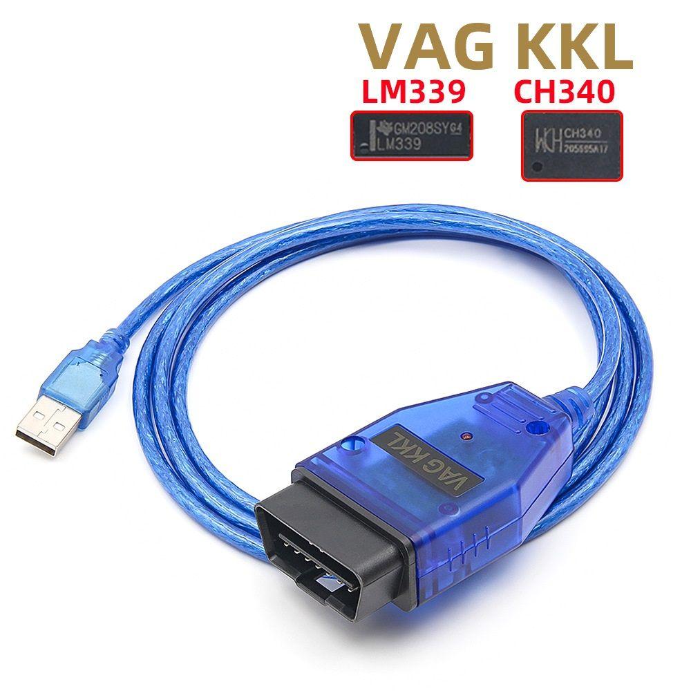 Автосканер VAG COM 409.1 KKL / USB K-Line адаптер (чип CH340) для иномарок и русских автомобилей