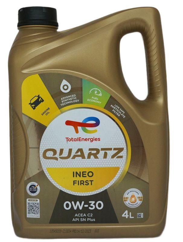 Total QUARTZ INEO FIRST 0W-30 Масло моторное, Синтетическое, 4 л