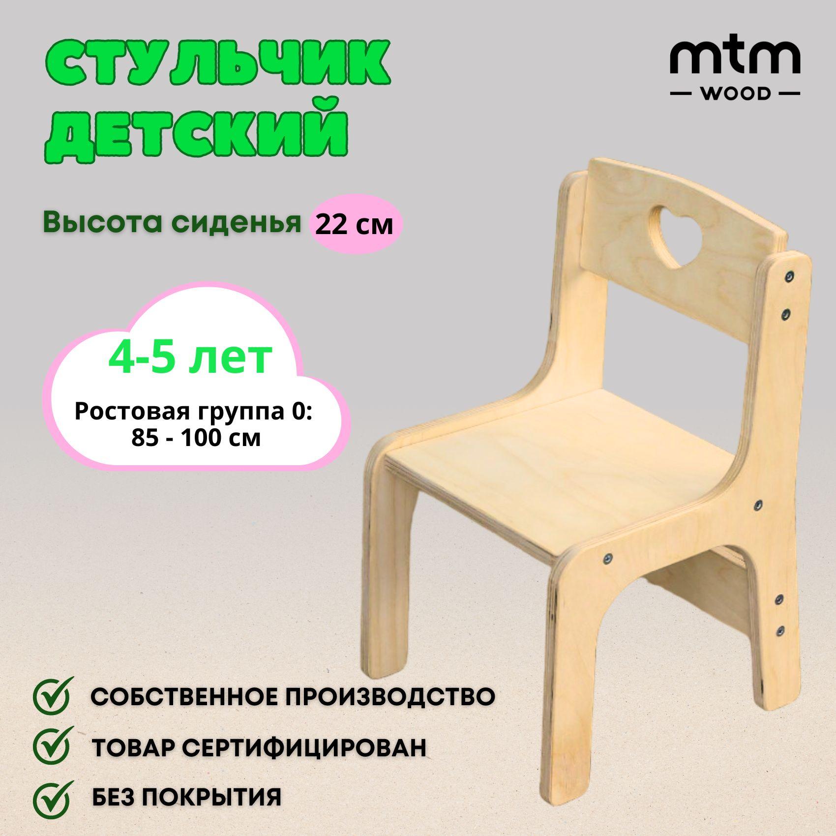 Стульчик детский MTM WOOD, 1 шт