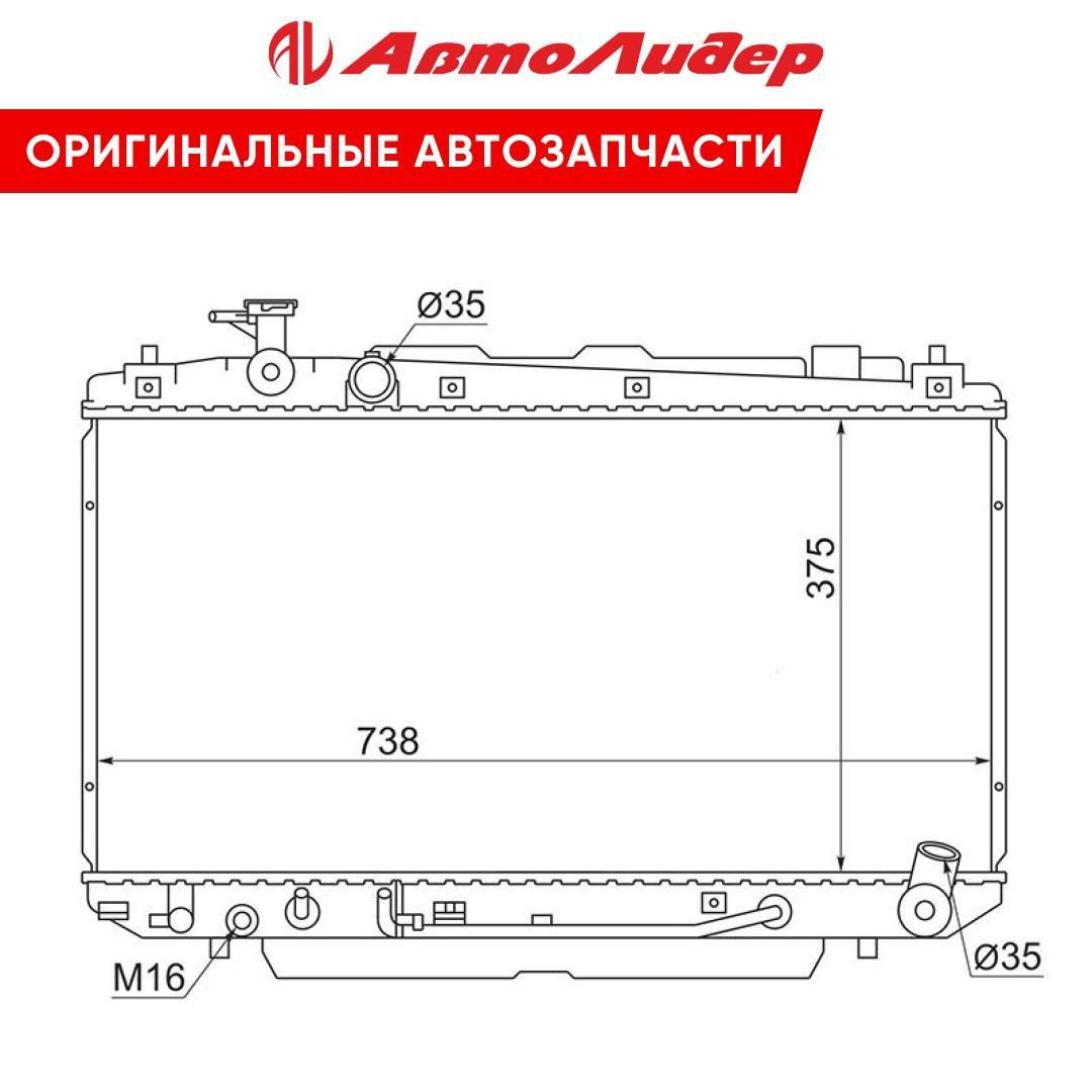 TI-GUAR Радиатор охлаждения, арт. TG-6501232, 1 шт.