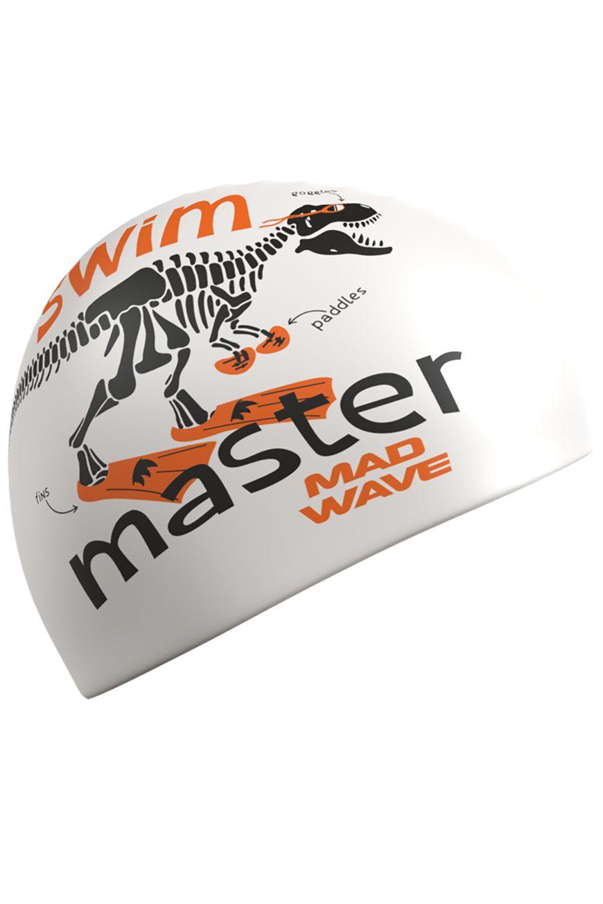 Шапочка для бассейна Mad Wave Swim master big, White, M0554 27 0 02W