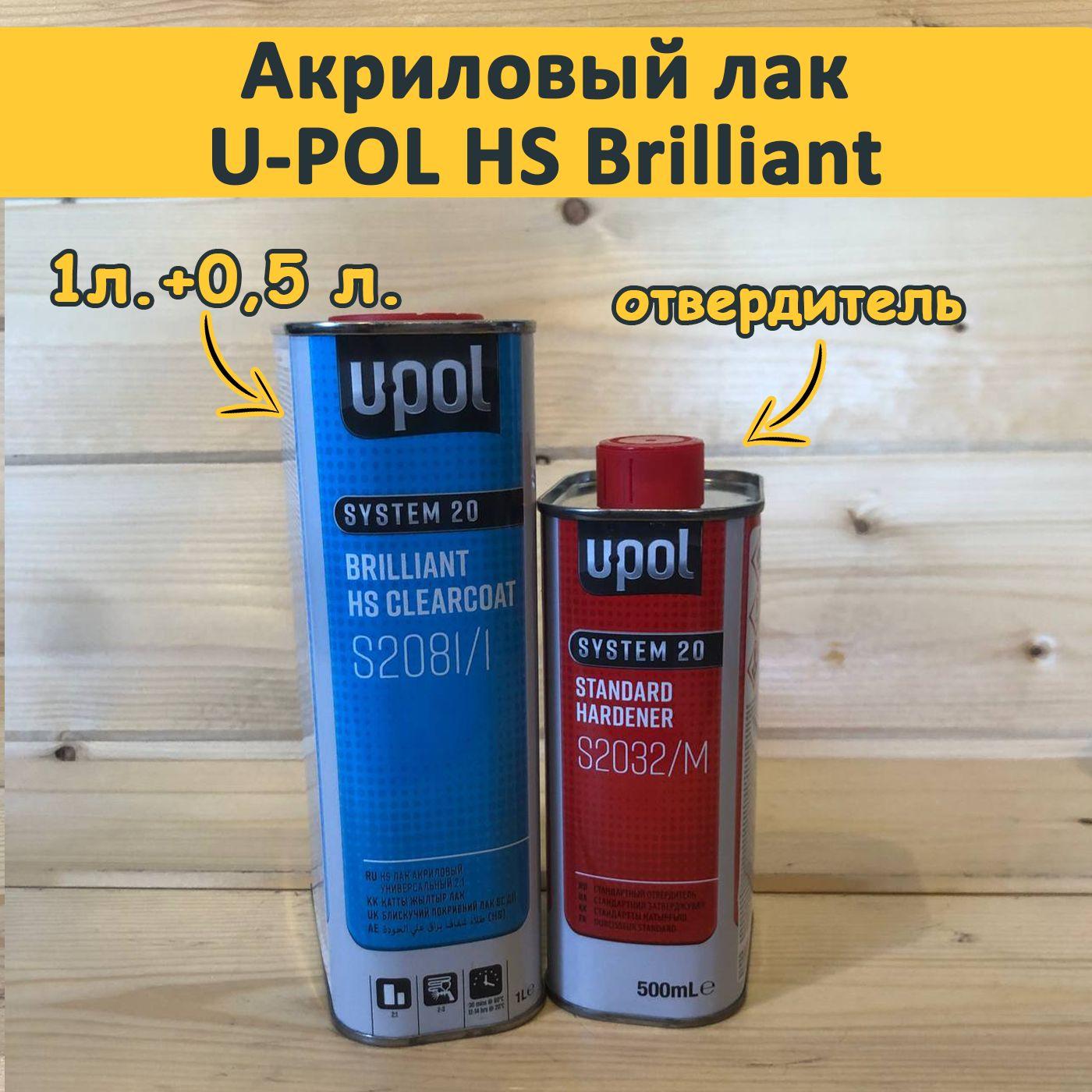 Акриловый лак U-POL HS Brilliant ClearCoat S2081 + отв. S2032 (Комплект)