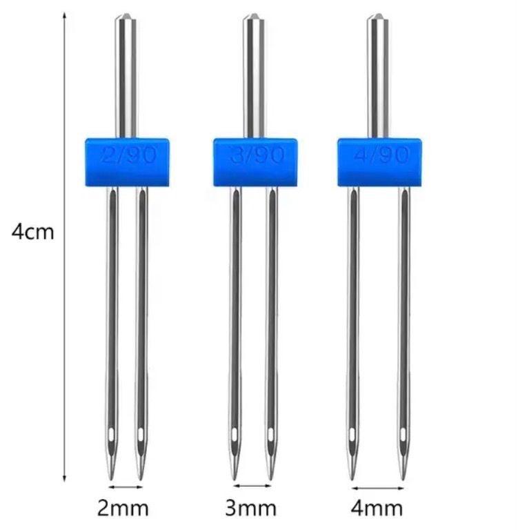 Двойная игла для швейных машин №90 3шт