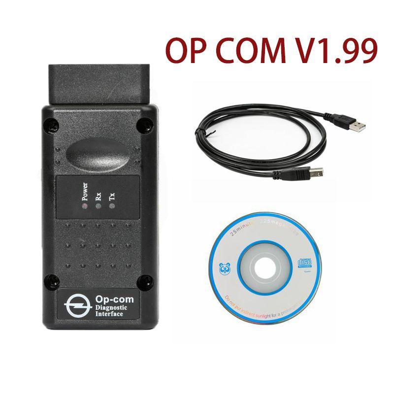 OPCOM для Opel V1.99 OBD2 OP-COM Автомобильный диагностический сканер Real PIC18f458 OPCOM для прошивки OpeL Flash.