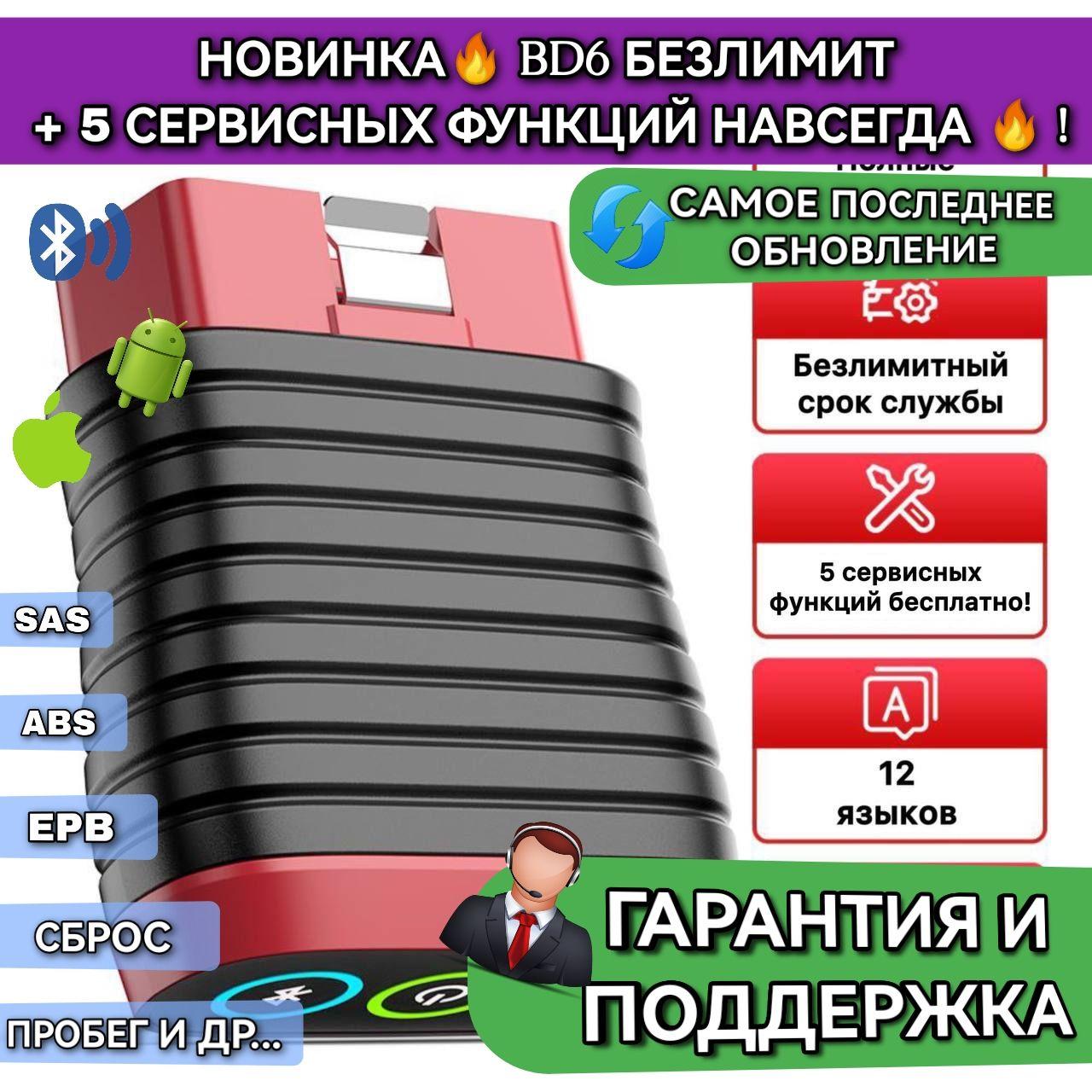 THINKDIAG BD6 автомобильный сканер для диагностики OBD 2, диагностический прибор лаунч, не ELM 327