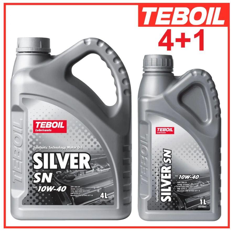 TEBOIL teboil silver sn 10w40 10W-40 Масло моторное, Синтетическое, 5 л