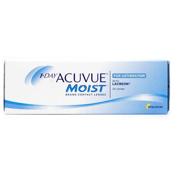 Однодневные контактные линзы 1-Day Acuvue Moist for Astigmatism, 30pk, A: 180 L: -1,25 R: 8,5 D: -06,00