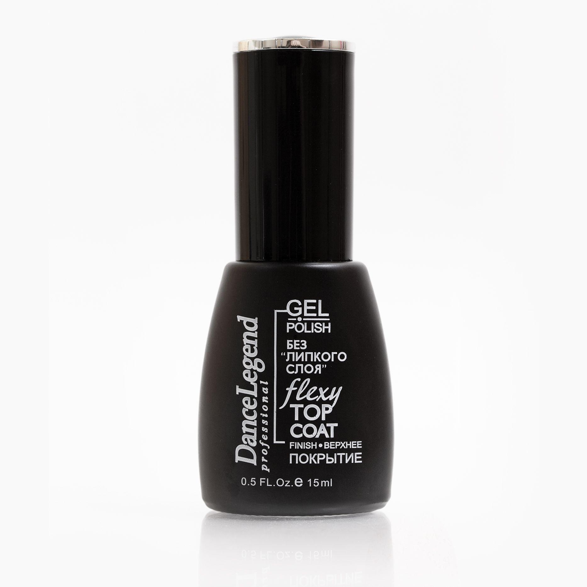 Топ без липкого слоя Flexy Top Coat Кристальный блеск 15 мл