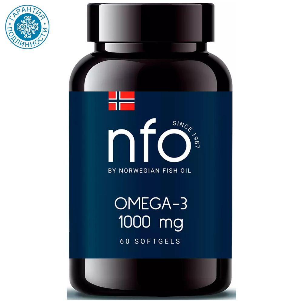 Norwegian Fish Oil Омега 3 1000 мг, 60 капсул