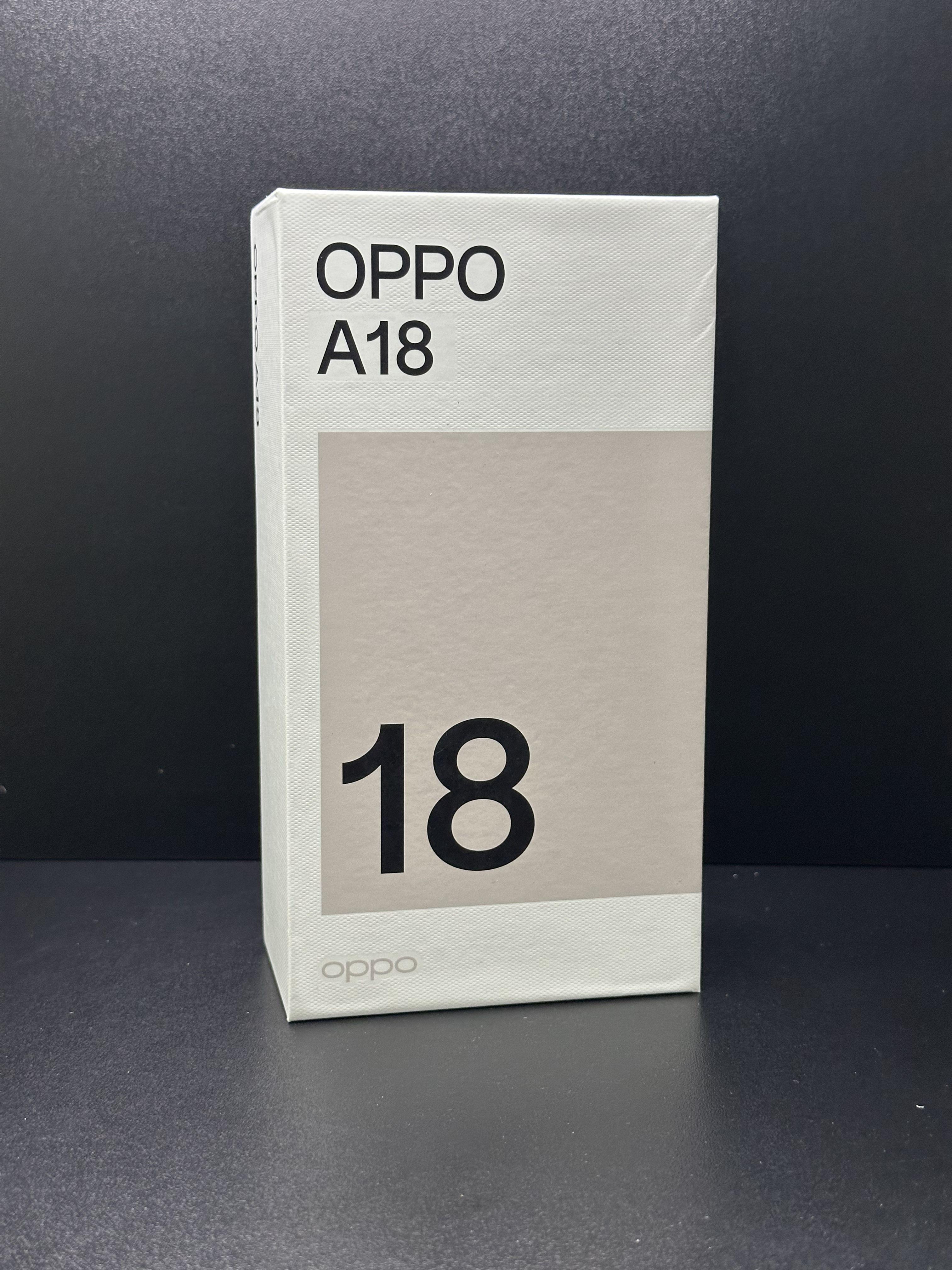 OPPO Смартфон A18 Global 8/256 ГБ, черный, Восстановленный