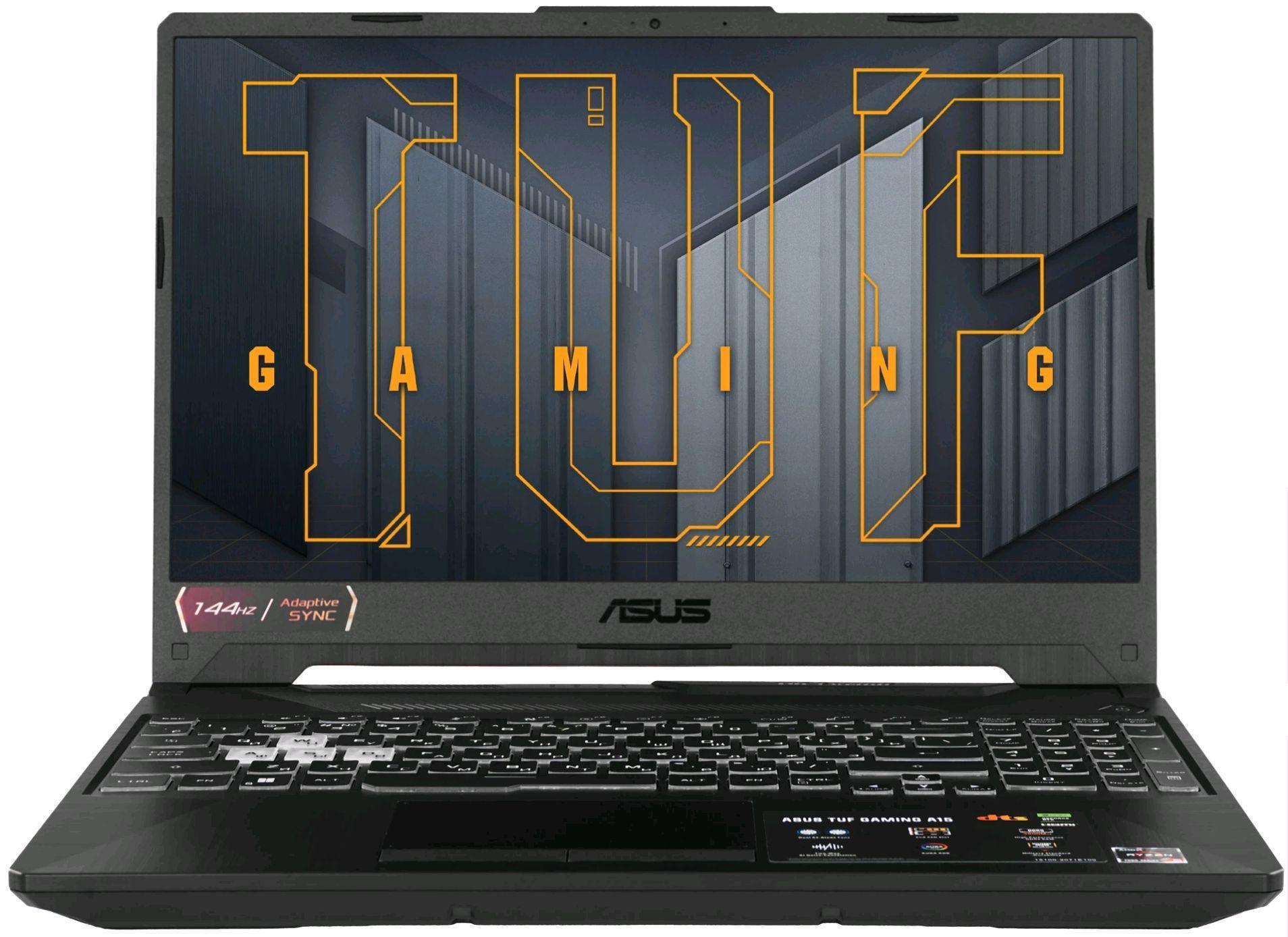 ASUS TUF Gaming A15 (FA506NF-HN060) 144Гц Игровой ноутбук 15.6", AMD Ryzen 5 7535HS, RAM 16 ГБ, SSD 512 ГБ, NVIDIA GeForce RTX 2050 (4 Гб), Без системы, (90NR0JE7-M00550), черный, Русская раскладка