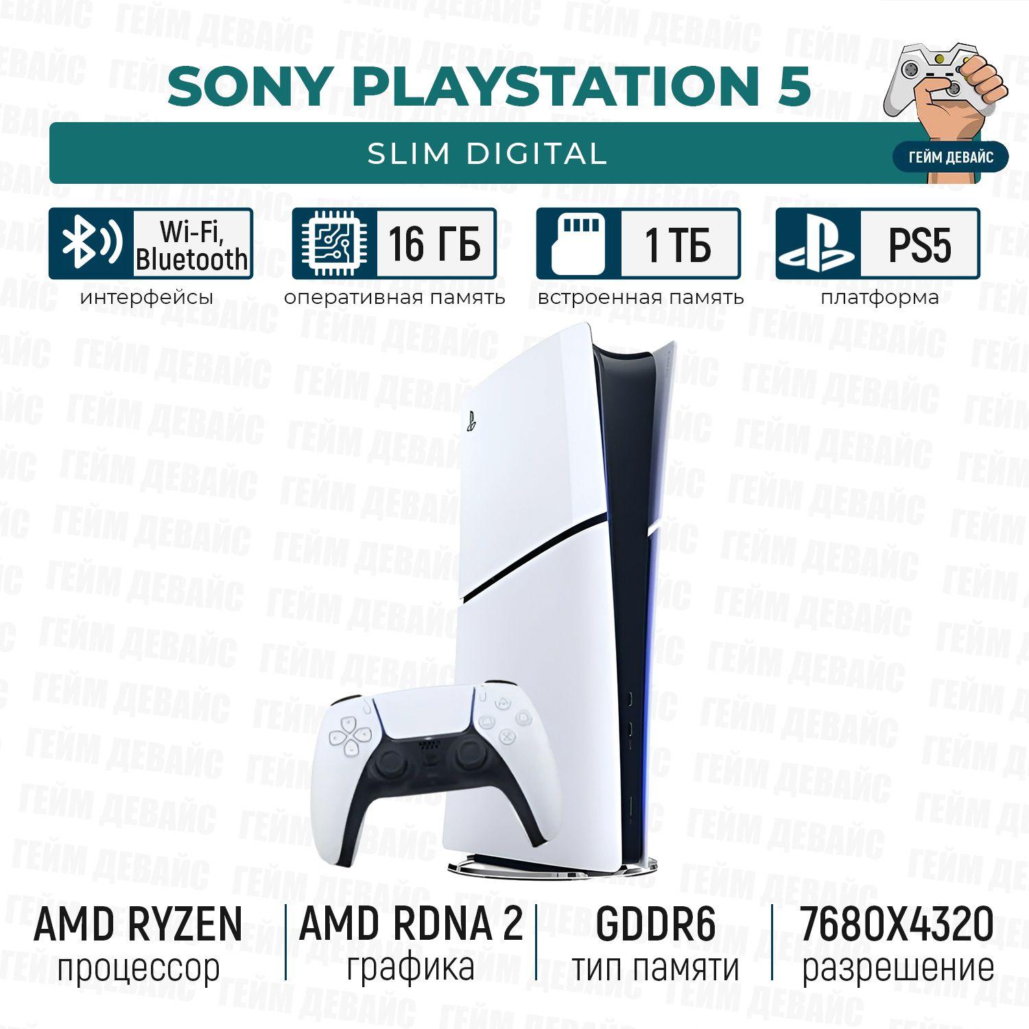 Игровая Консоль Sony PlayStation 5 Slim Digital (Без дисковода) CFI-2000B