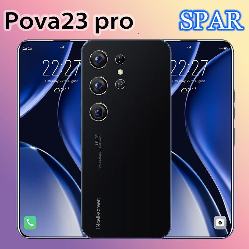 PDIO Смартфон Cмартфон Pova23 pro 16/1024 ГБ,Русский язык поддерживает,EU EU 16/1 ТБ, черный матовый