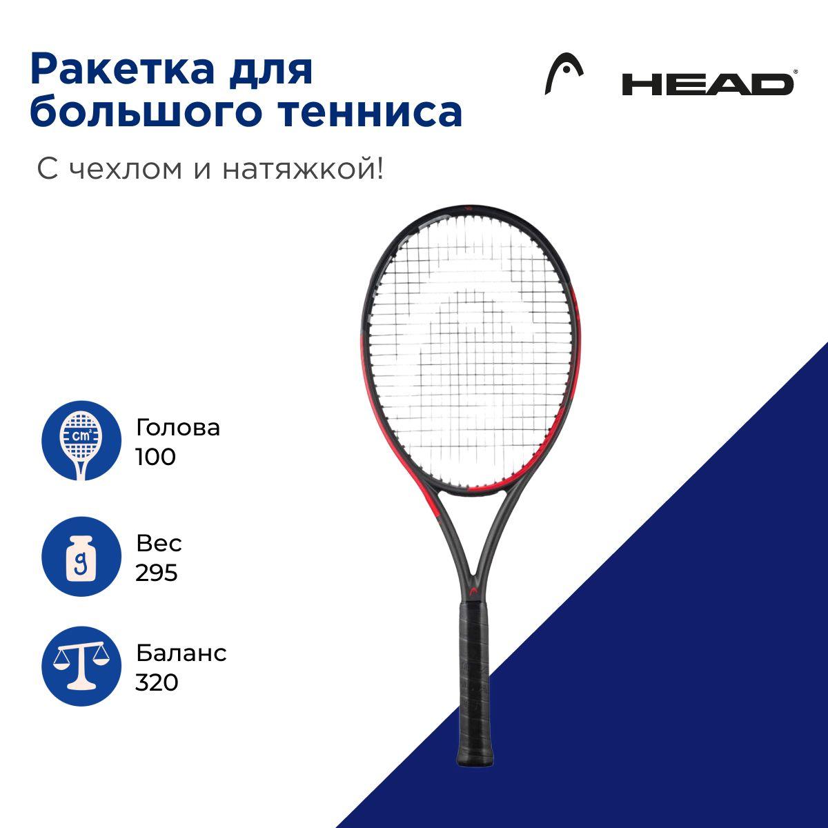 Теннисная ракетка Head Challenge MP Red. Ручка 2