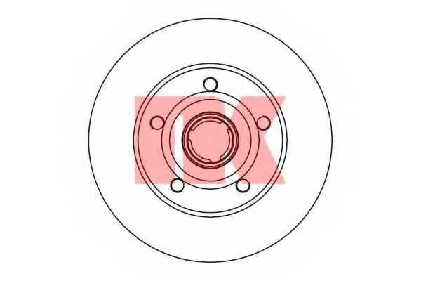 Диск тормозной для AUDI NK 204757