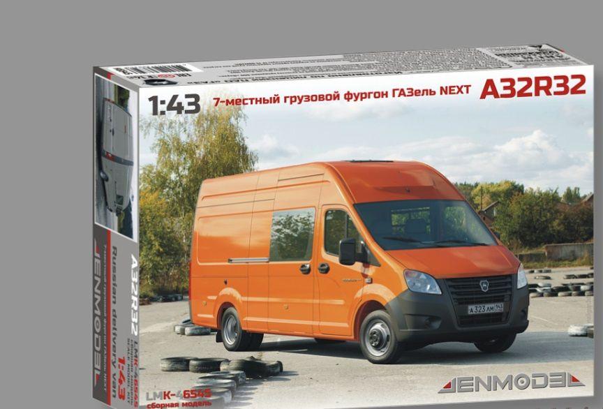 LMK-46545 Сборная модель ГАЗель Next A32R32 фургон 1:43 Lenmodel