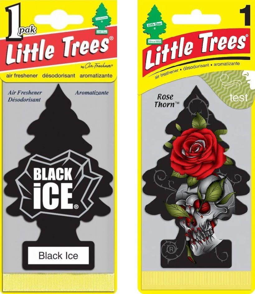 Astela Mebel | Освежитель воздуха "Black Ice" + Дикая роза в подарок Car-Freshner Little Trees