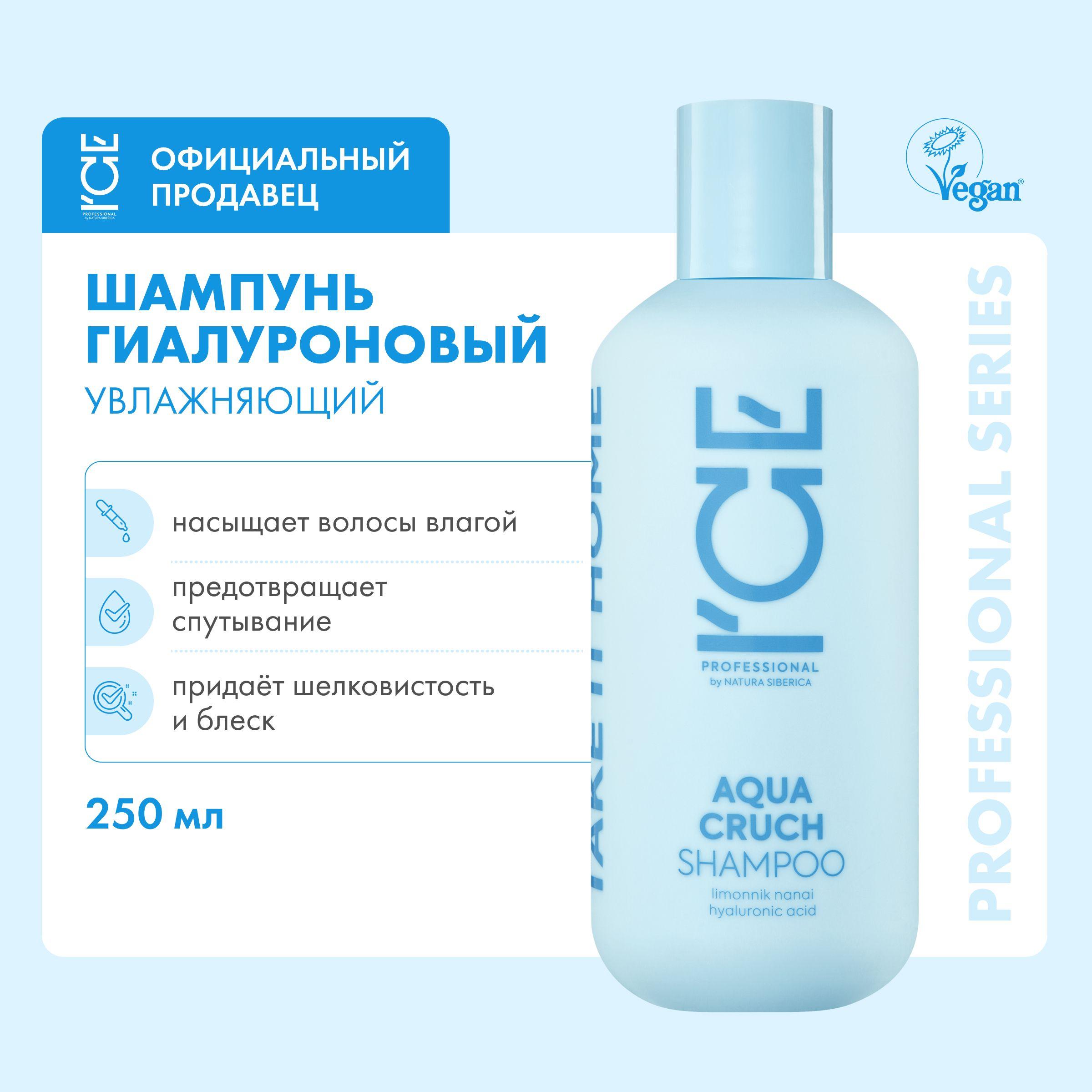 Шампунь для волос ICE by NATURA SIBERICA Take it home Aqua Cruch увлажняющий, 250 мл