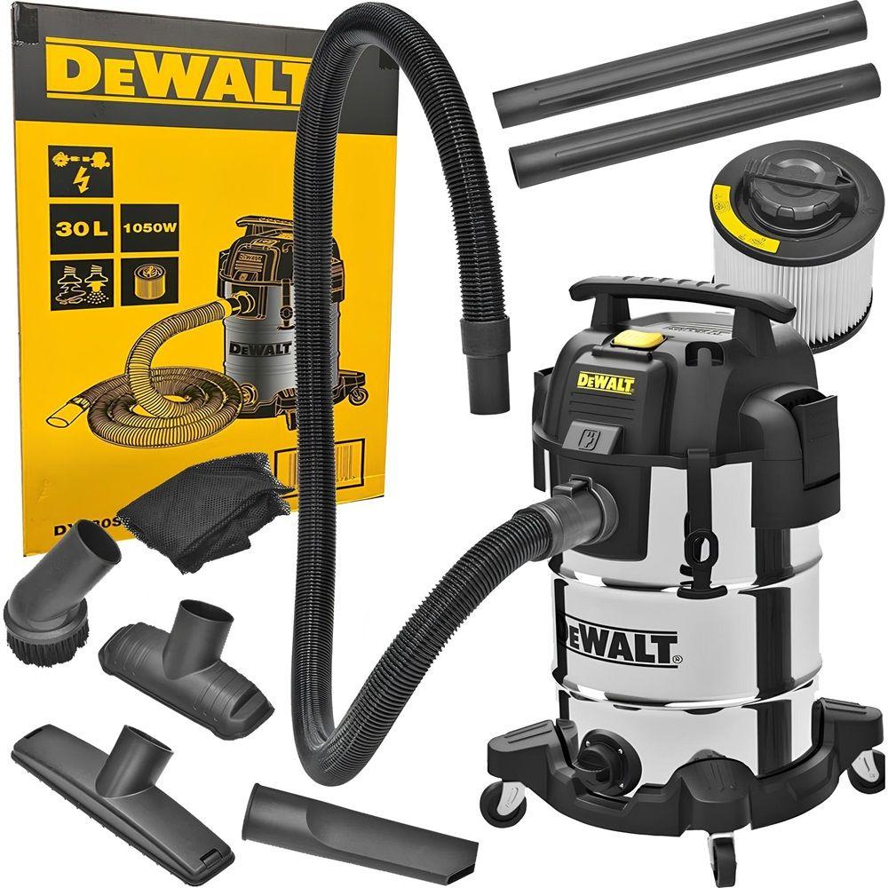 Промышленный пылесос DEWALT, для сухой и влажной уборки, 1050 Вт, 30 л, DXV30SAPTA