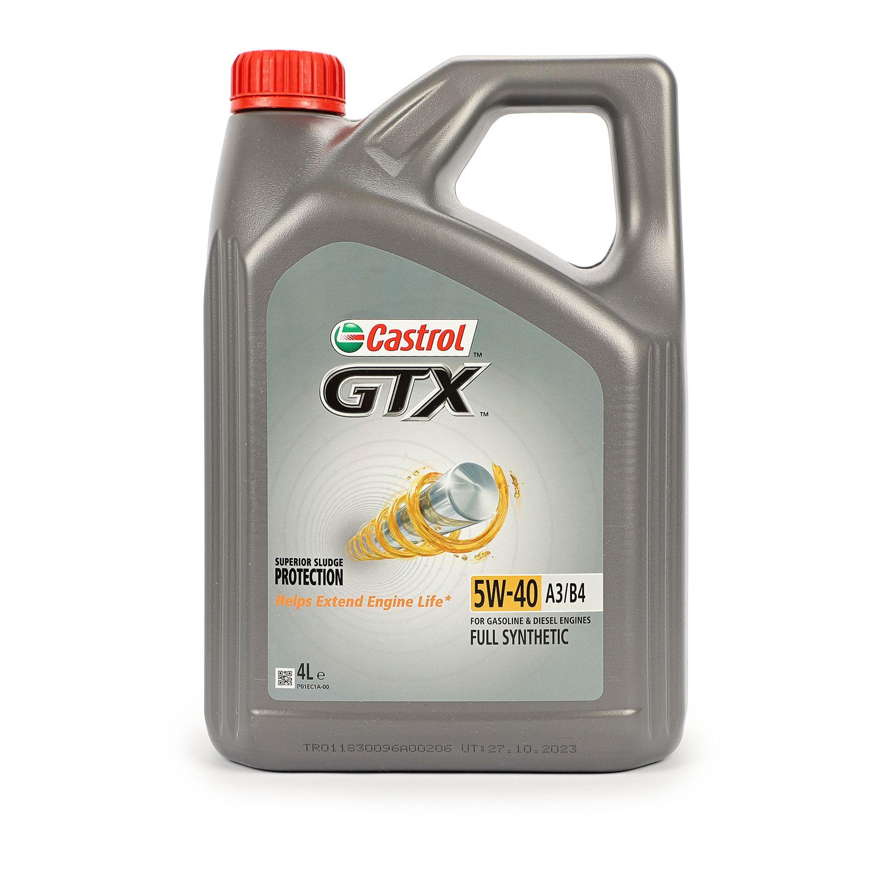 Castrol GTX A3/B4 5W-40 Масло моторное, Синтетическое, 4 л