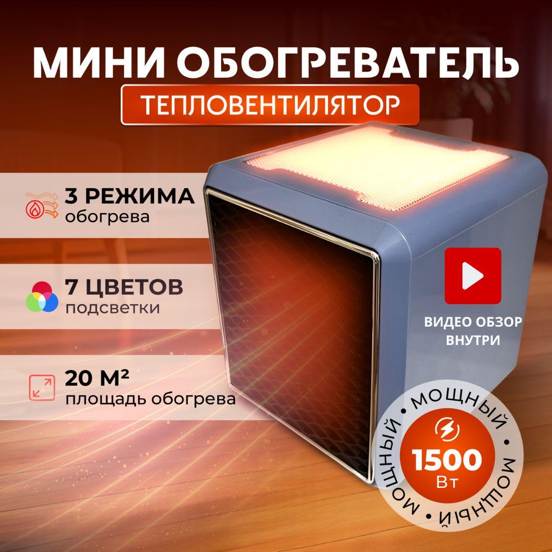 Обогреватель для дома, тепловентилятор напольный электрический 1500W