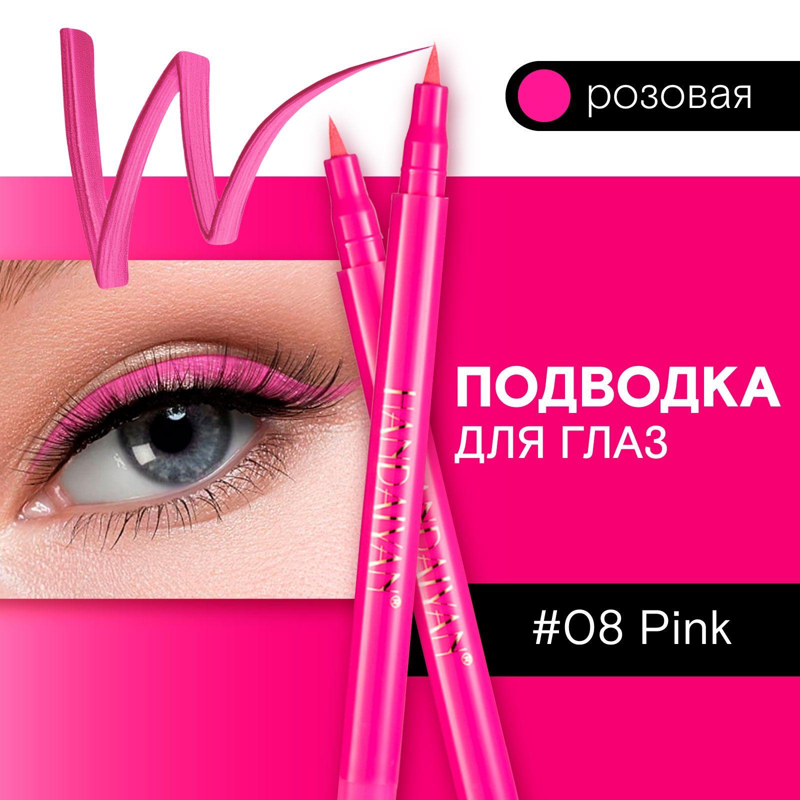 Подводка для глаз розовая Color Pen Eye Liner