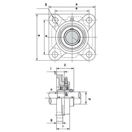 TECHNIX | Подшипниковый узел UCF218 LIGHT TECHNIX