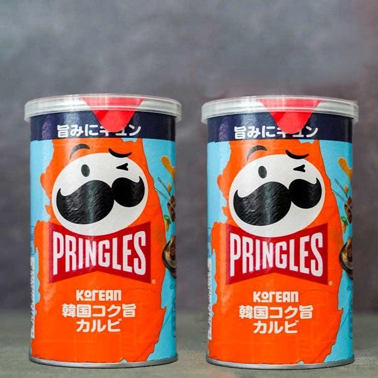 Чипсы Pringles со вкусом говяжьих ребрышек на гриле, Япония