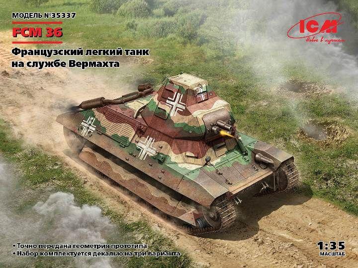 35337 ICM Танк FCM 36 (германская версия) 1/35