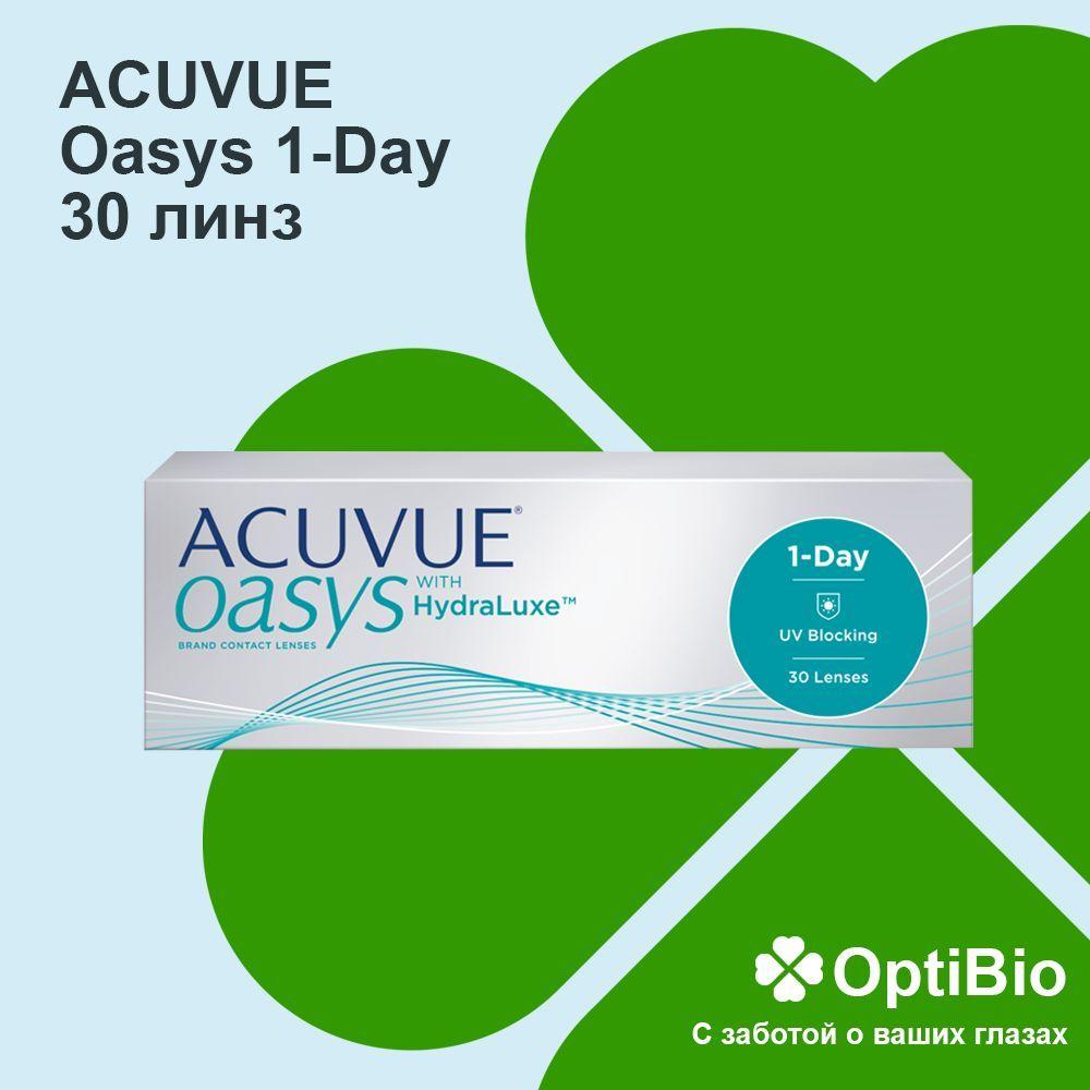 Ежедневные контактные линзы Acuvue 1-Day Oasys with HydraLuxe -3,5 / 8,5 / 30шт