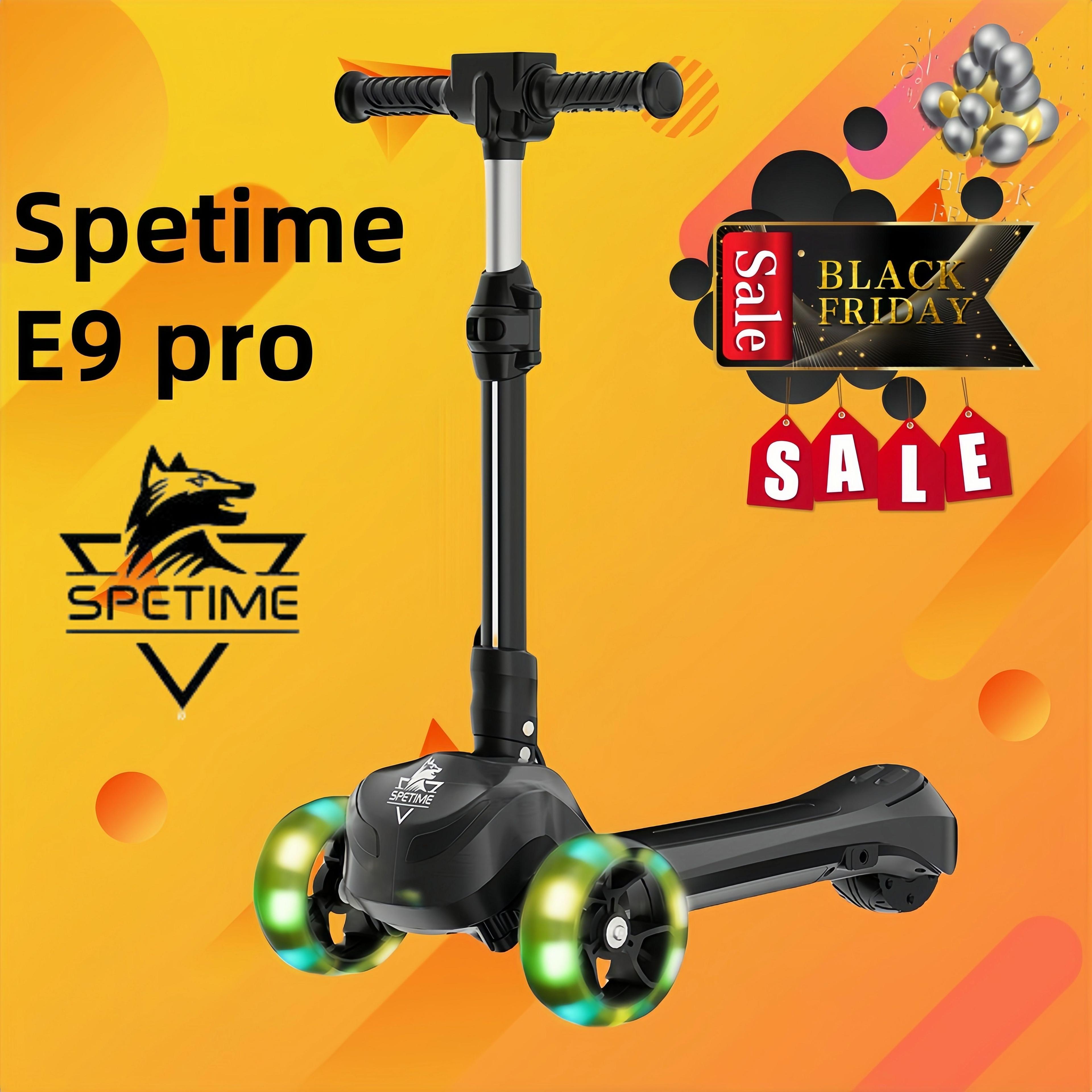 Spetime E9 pro black Детский электрический самокат, Электросамокат