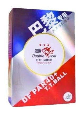 Мяч (6шт) Double Fish PAR40+ 3*** (paris)для настольного тенниса