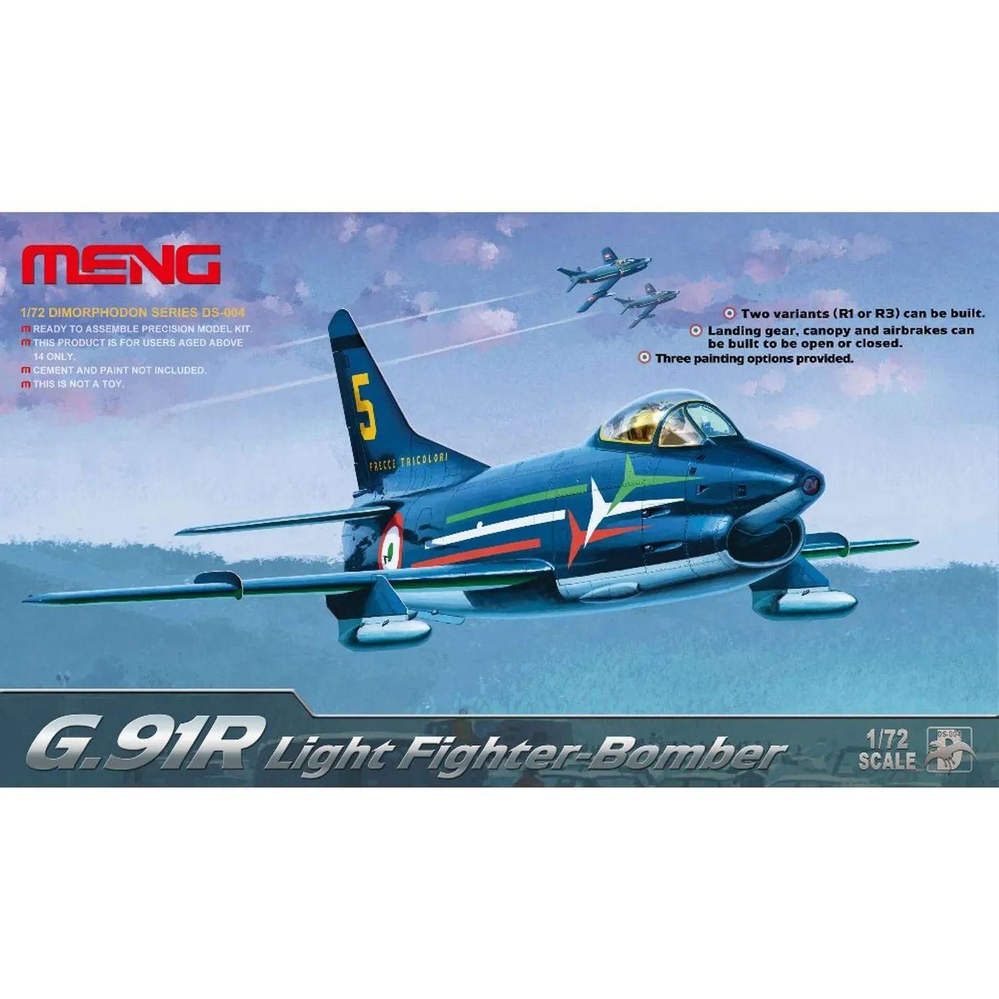 Сборная модель MENG DS-004 самолёт G.91R Light Fighter-Bomber 1/72