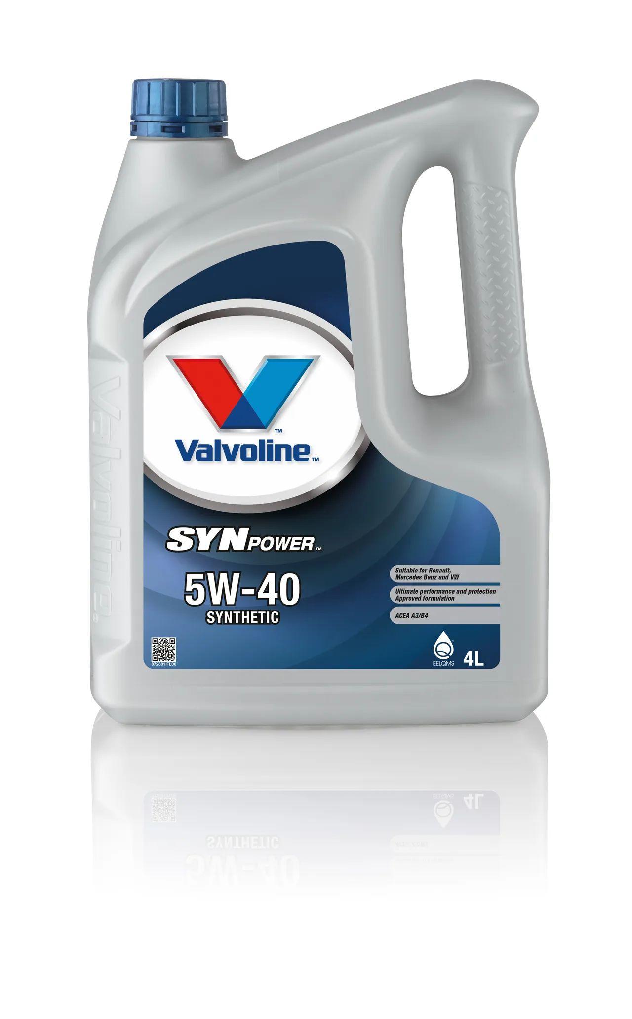 Valvoline synpower 5W-40 Масло моторное, Синтетическое, 4 л