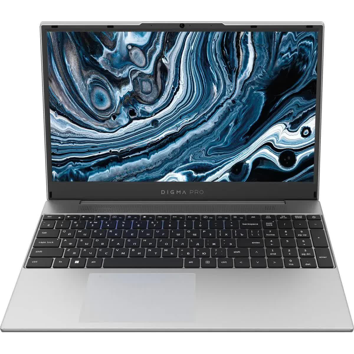 Digma Pro Breve Ноутбук 15.6", AMD Ryzen 7 5700U, RAM 16 ГБ, SSD 512 ГБ, AMD Radeon Graphics, Windows Pro, (DN15R7-ADXW01), серебристый, Русская раскладка