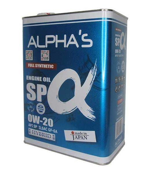 Alpha's alpha's 0w20 0W-20 Масло моторное, Синтетическое, 4 л