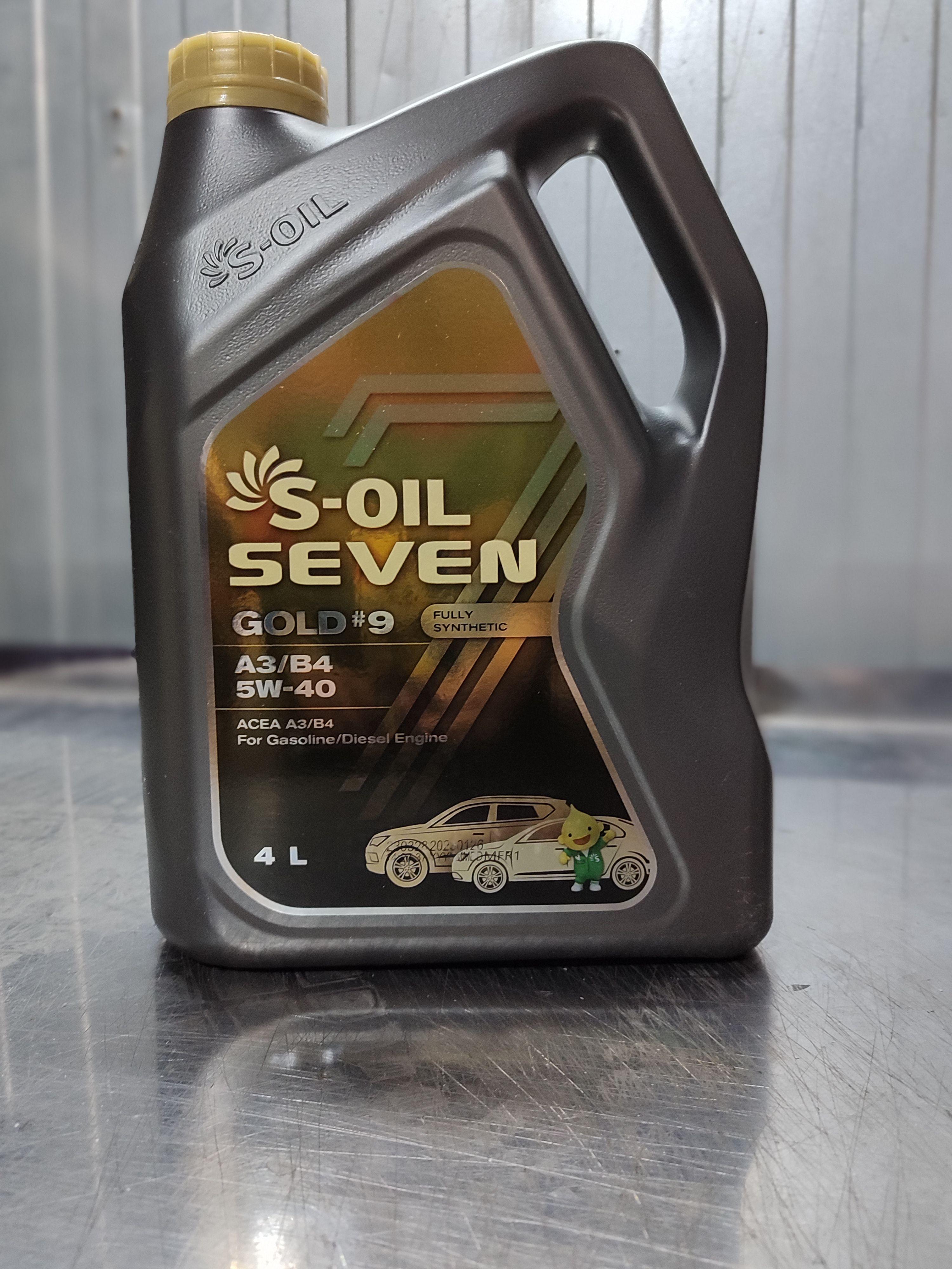 S-OIL SEVEN gold 5W-40 Масло моторное, Синтетическое, 4 л