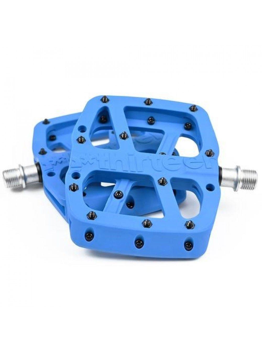 Педали E Thirteen Base Flat Pedal Composite Blue