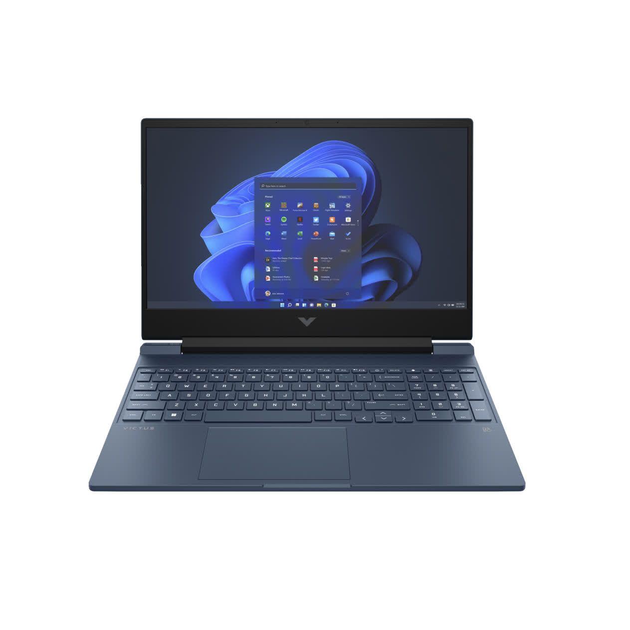 HP Victus 15-fa0033dx Игровой ноутбук 15.6", Intel Core i5-12450H, RAM 8 ГБ, SSD 512 ГБ, NVIDIA GeForce RTX 3050 для ноутбуков (4 Гб), Windows Home, (9T9R8UA), синий, Русская раскладка